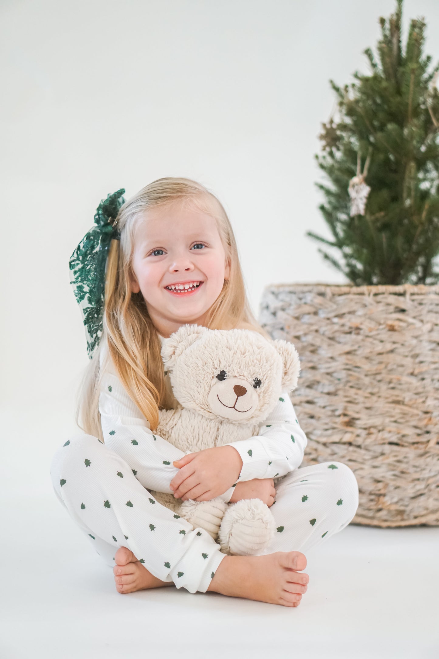 Tiny Trees Ribbed Bamboo 2pc Henley Pajamas