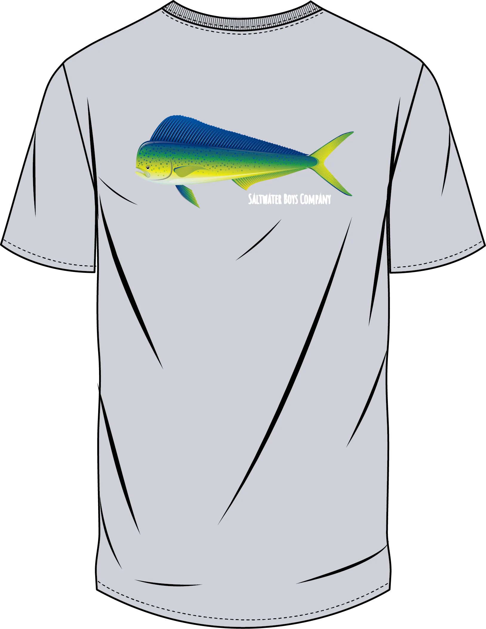Saltwater Boys Company - MAHI SS BOYS GRAPHIC TEE GREY