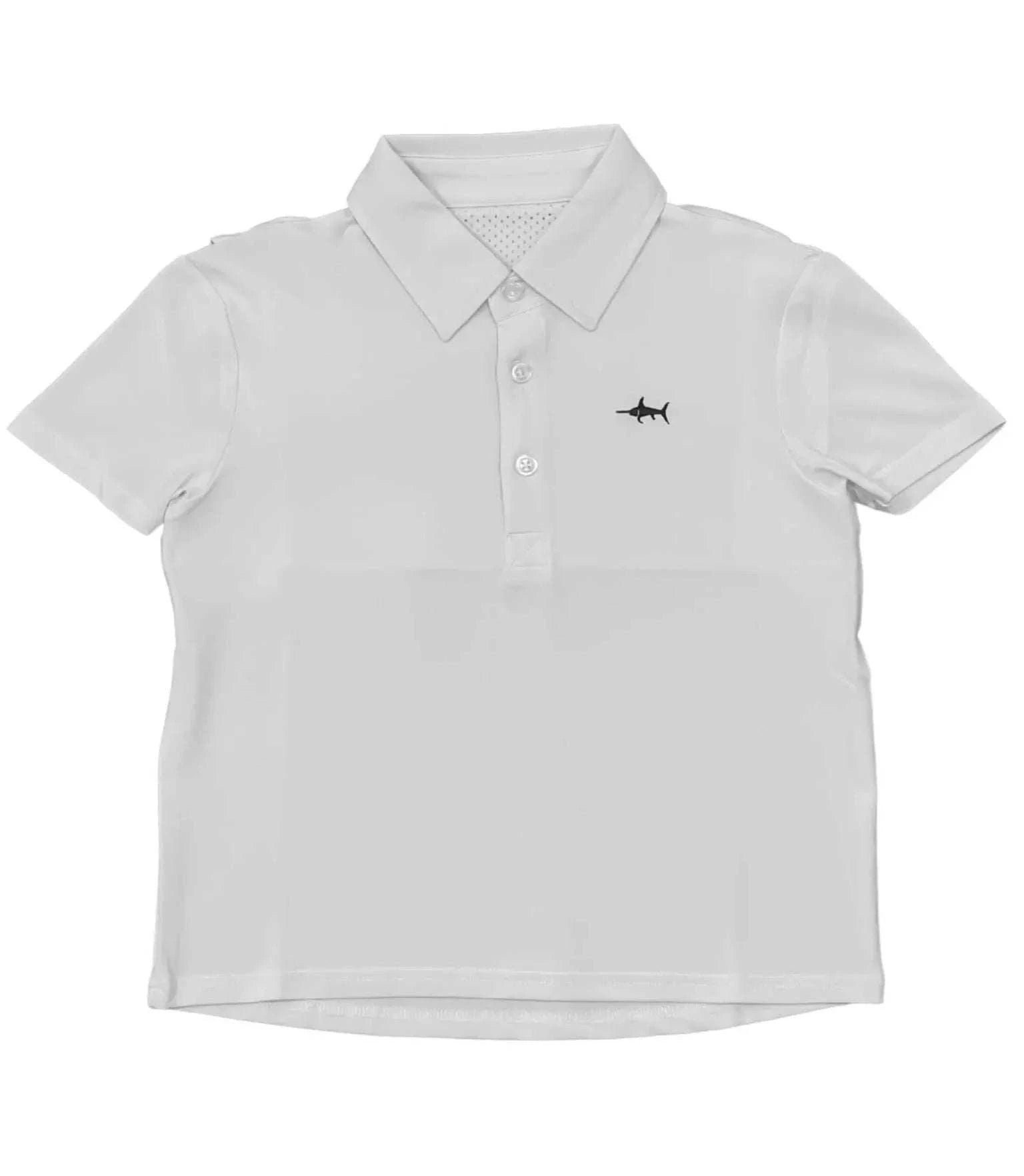 Saltwater Boys Company - White Offshore Fishing Polo