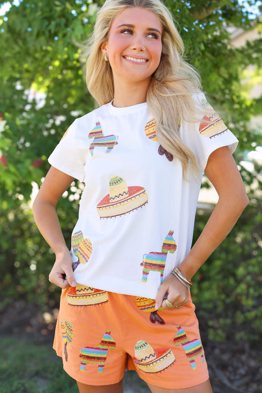 Sequin Fiesta Adult Shirt
