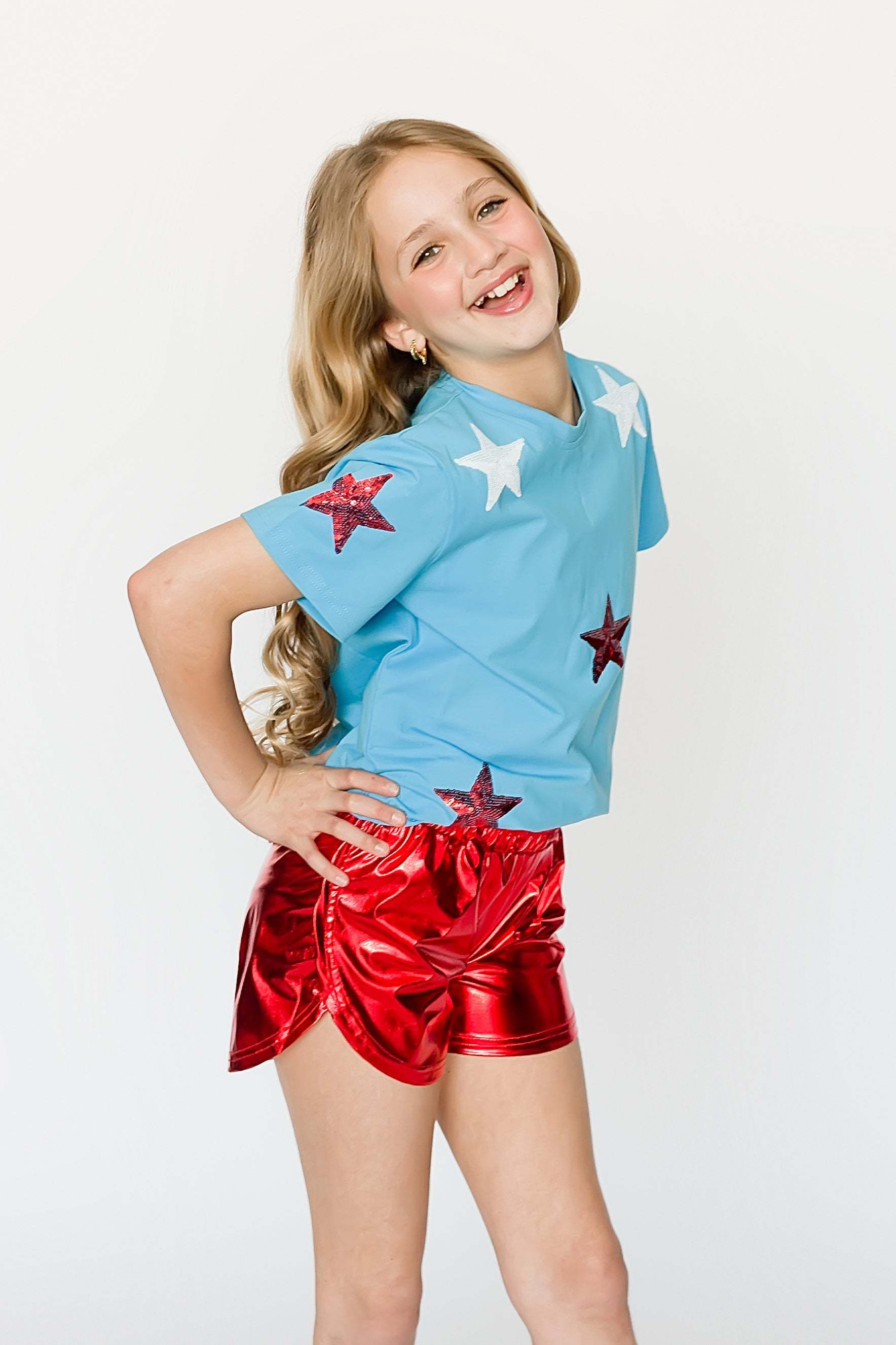 Sequin Stars Kid Tee