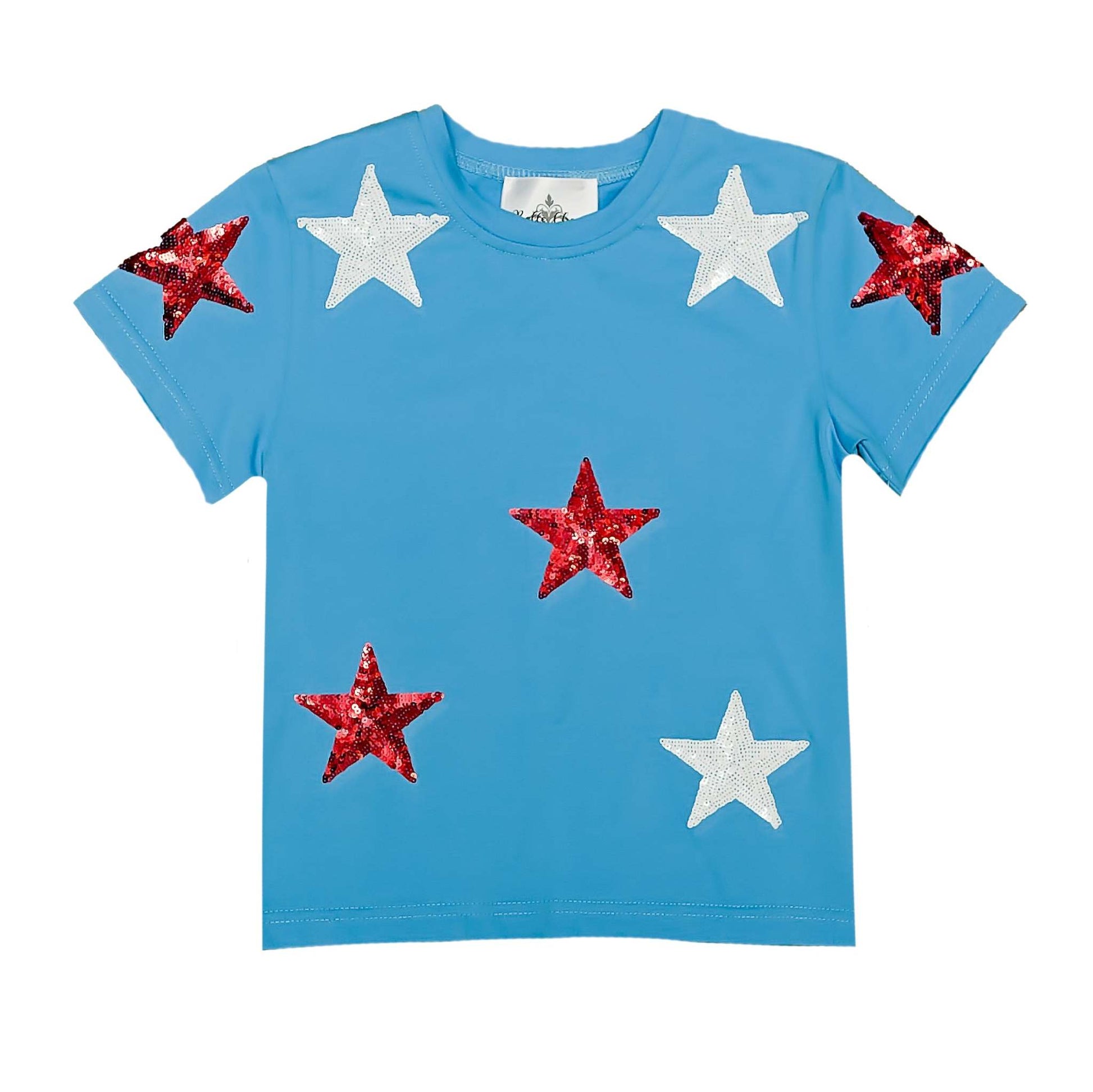 Sequin Stars Kid Tee