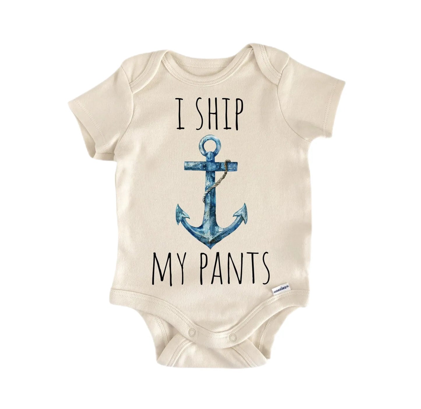 Ship My Pants Nautical Newborn Baby Onesie® Onesie®
