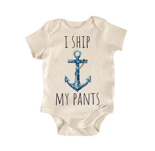 Ship My Pants Nautical Newborn Baby Onesie®