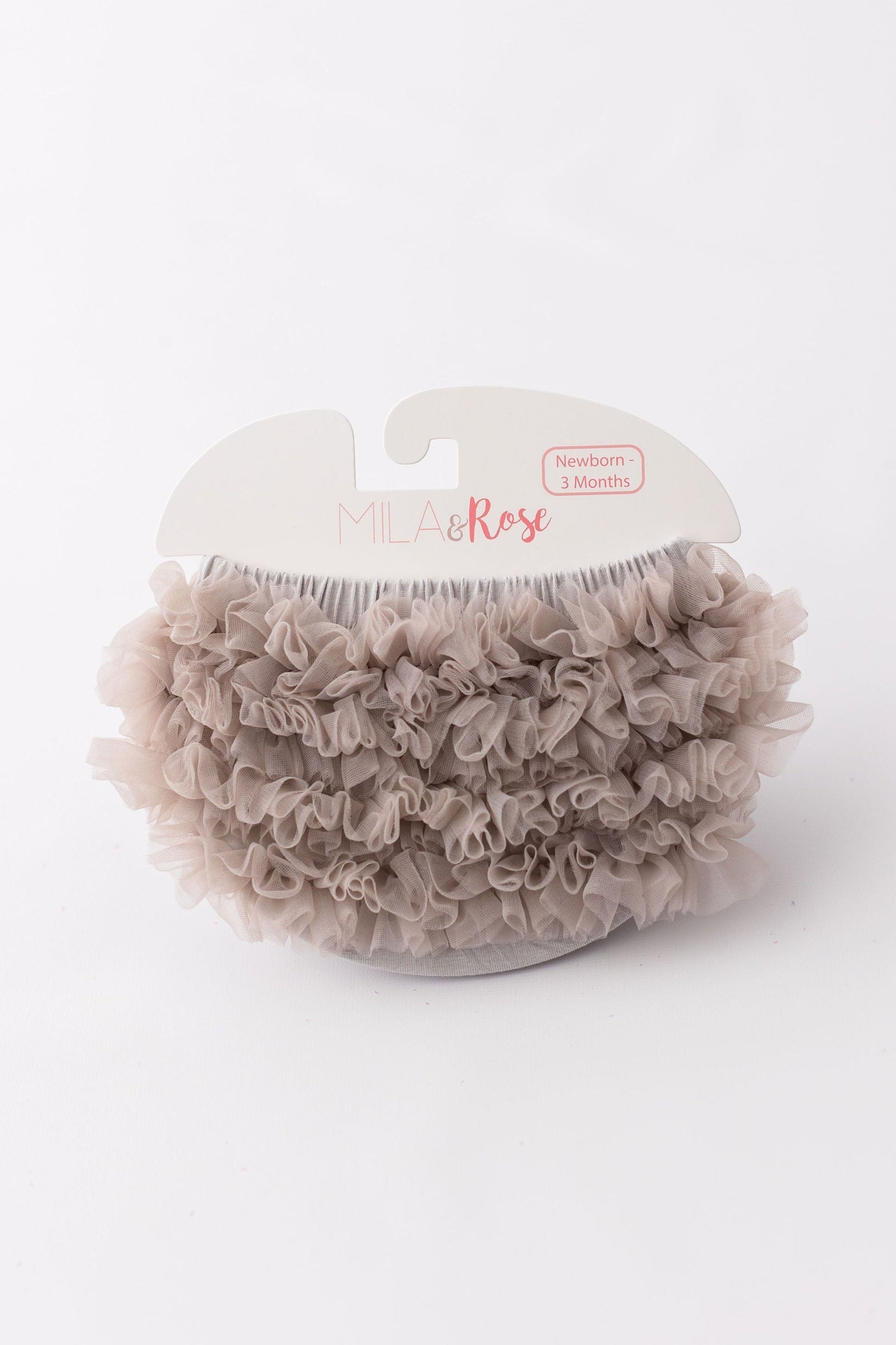 Silver Ruffle Bum Bloomer Ruffle Bloomer - front view