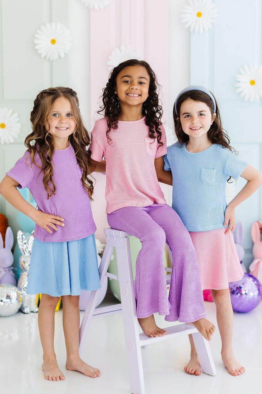 Bright Lilac Scrunchy Bells