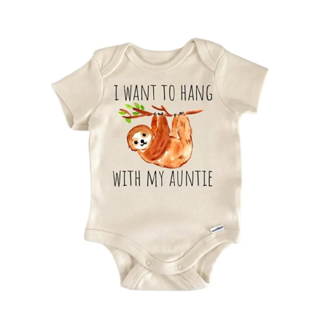 Sloth Auntie Aunt Newborn Baby Onesie® Onesie®