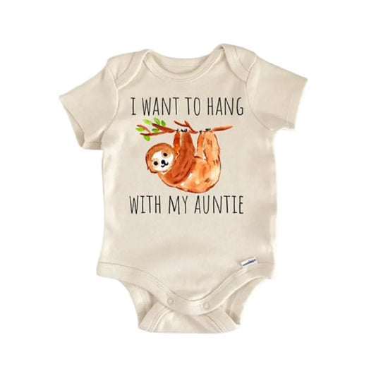Sloth Auntie Aunt Newborn Baby Onesie®