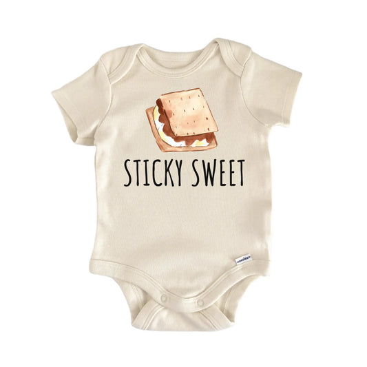 Smore Sticky Sweet Campfire Baby Gift Baby Bodysuit