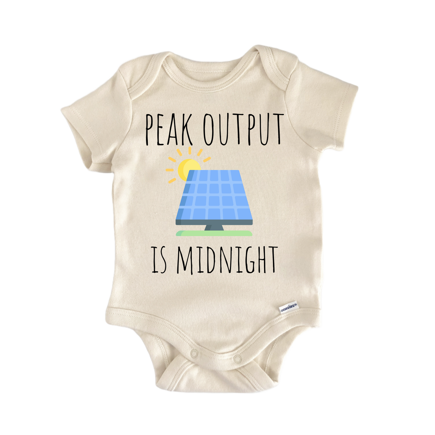 Solar Panel Energy Green Newborn Baby Onesie® Onesie®