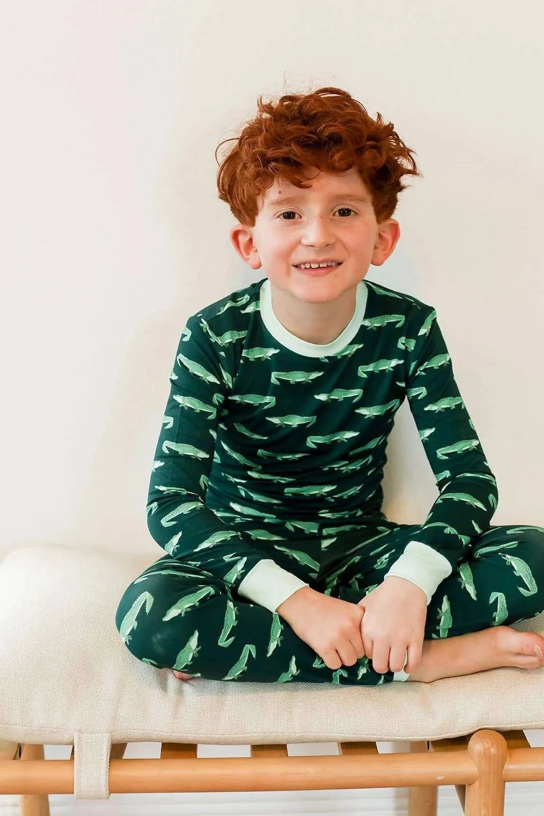Southern Sleepies - Mardi Gator 2 Piece Bamboo Pajama Set