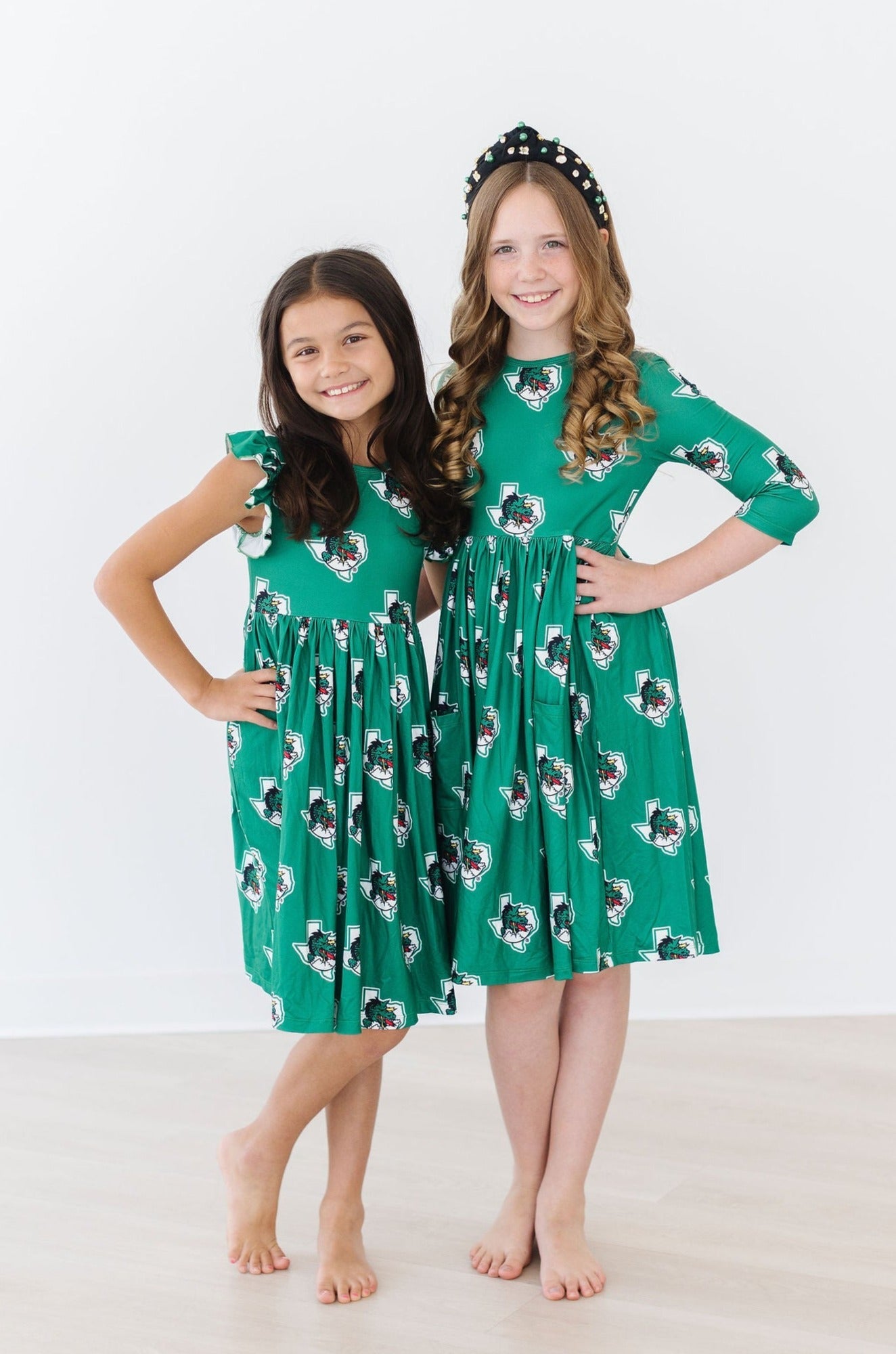 Southlake Carroll Dragons 3/4 Sleeve Pocket Twirl Dress