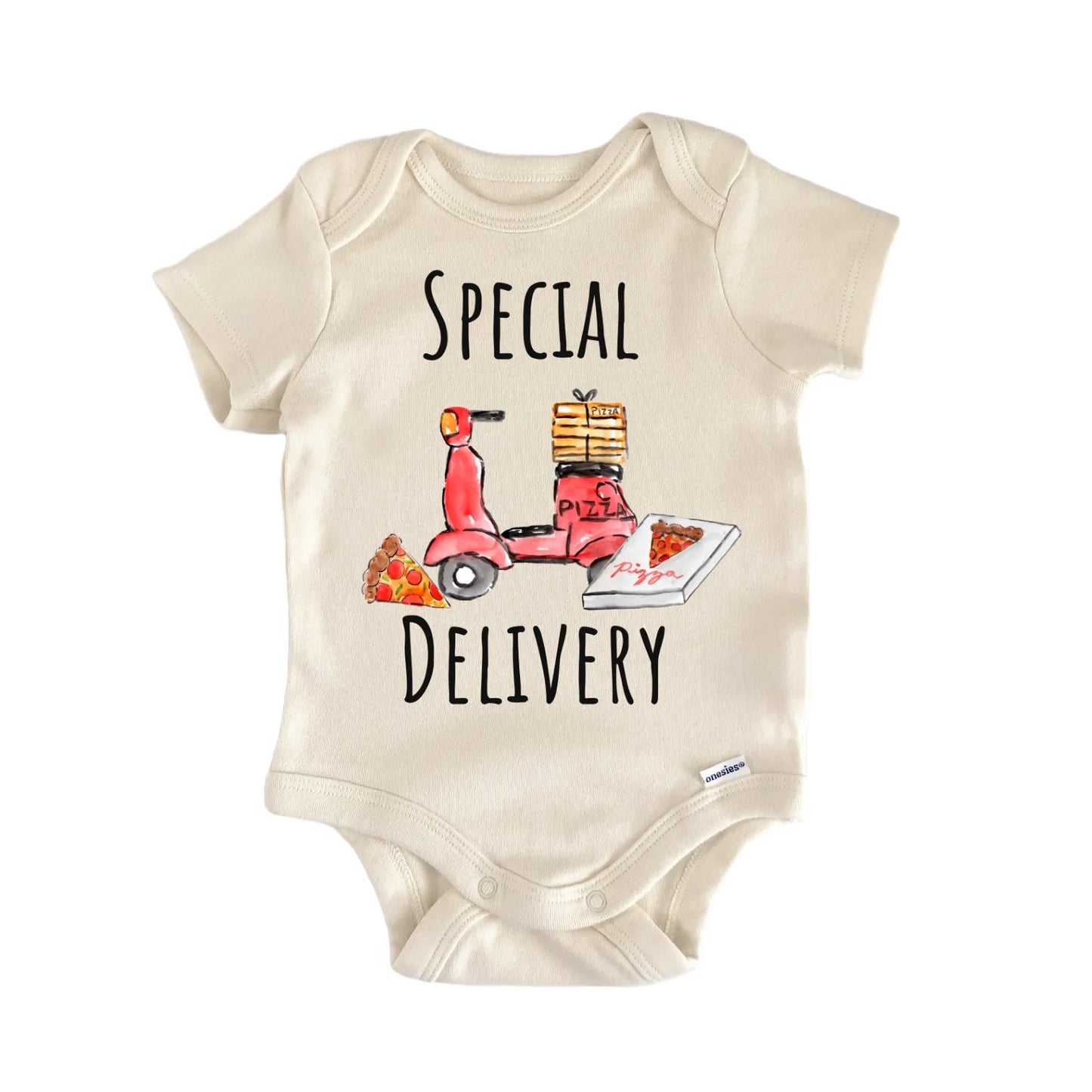 Special Delivery Pizza Foodie Italian Baby Gift Baby Bodysuit