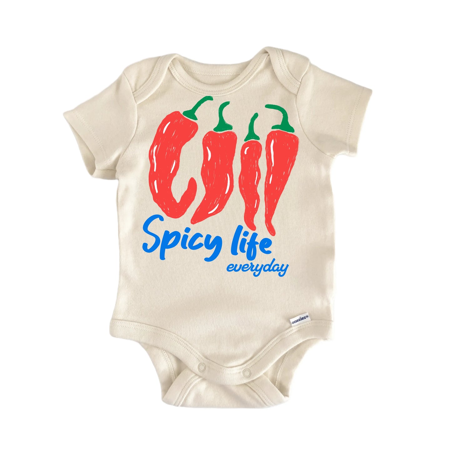 Spicy Hot Sauce Pepper Newborn Baby Onesie® Onesie®