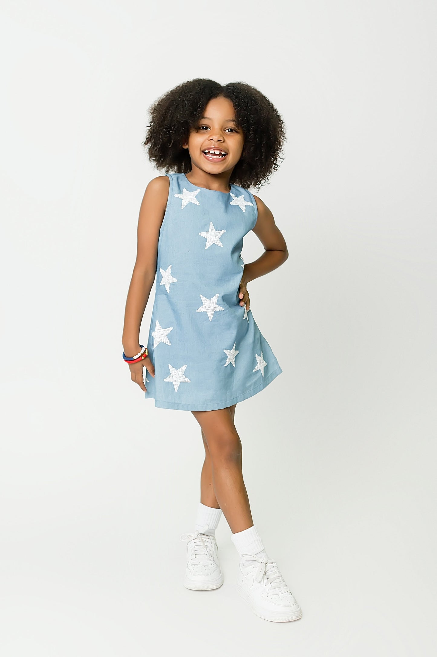 Stars Denim Dress