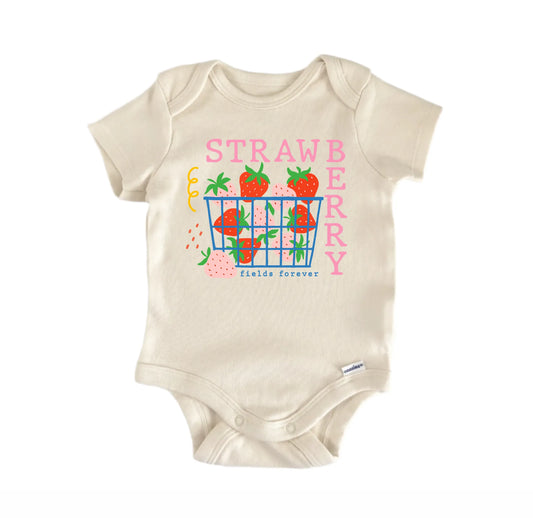 Strawberry Fruit Retro Newborn Baby Onesie®