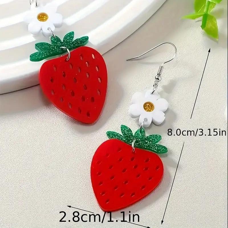 Strawberry Dangle Earrings