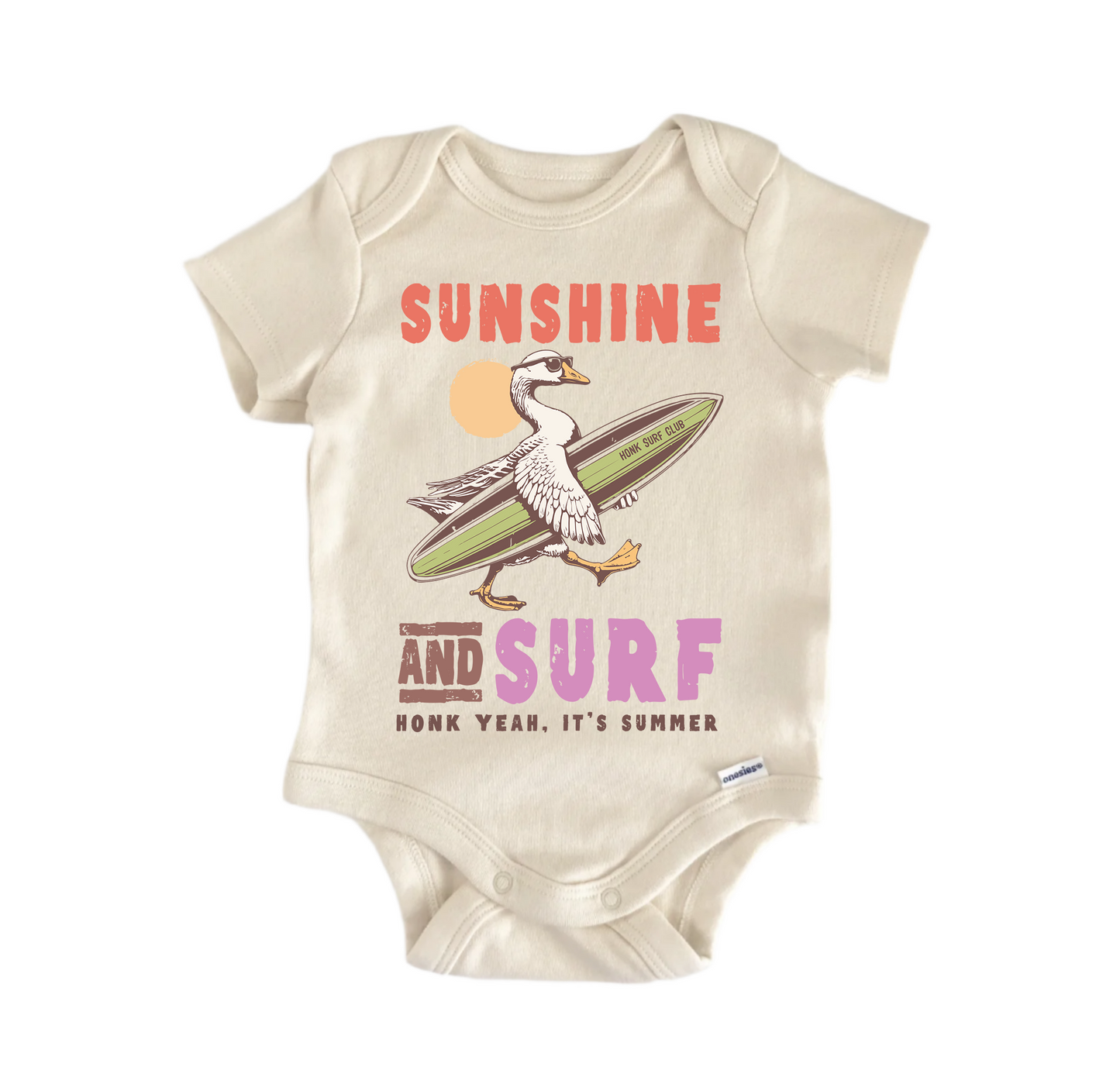 Sunshine Surf Summer Newborn Baby Onesie® Onesie®