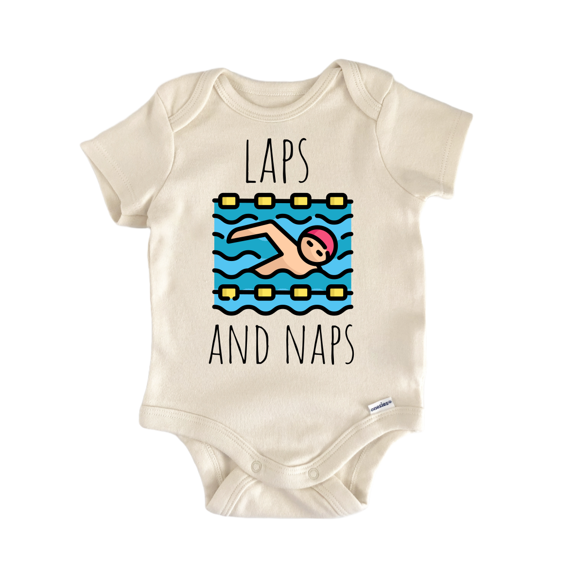 Swimming Swimmer Laps Newborn Baby Onesie® Onesie®