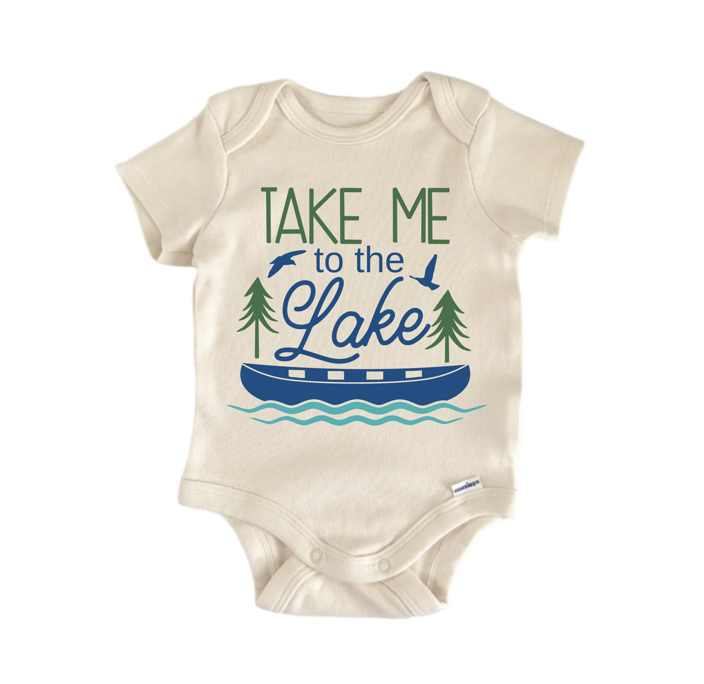 Take Me Lake Lakehouse Newborn Baby Onesie® Onesie®
