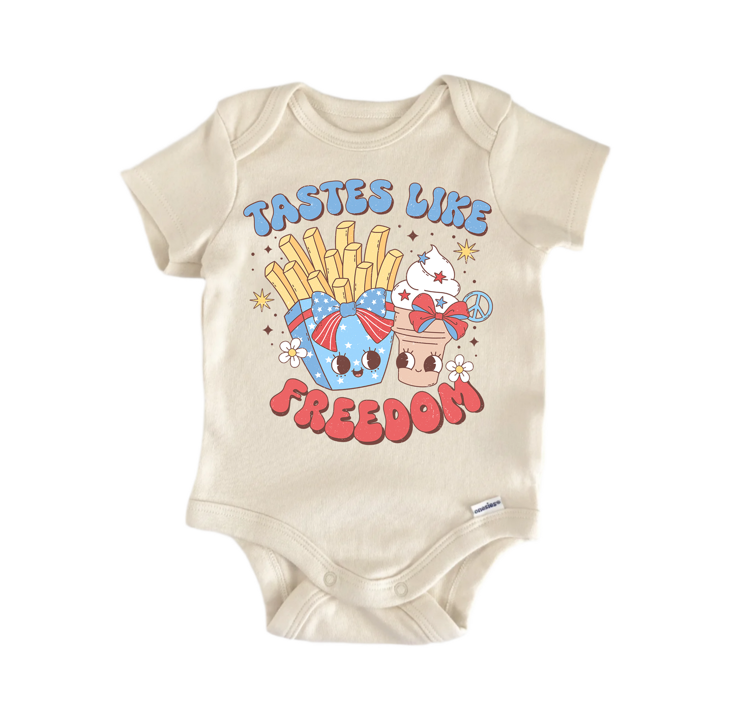 Tastes Like Freedom July Newborn Baby Onesie® Onesie®