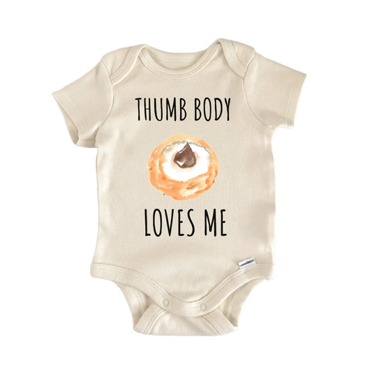 Thumbprint Cookie Bakery Baby Gift Baby Bodysuit