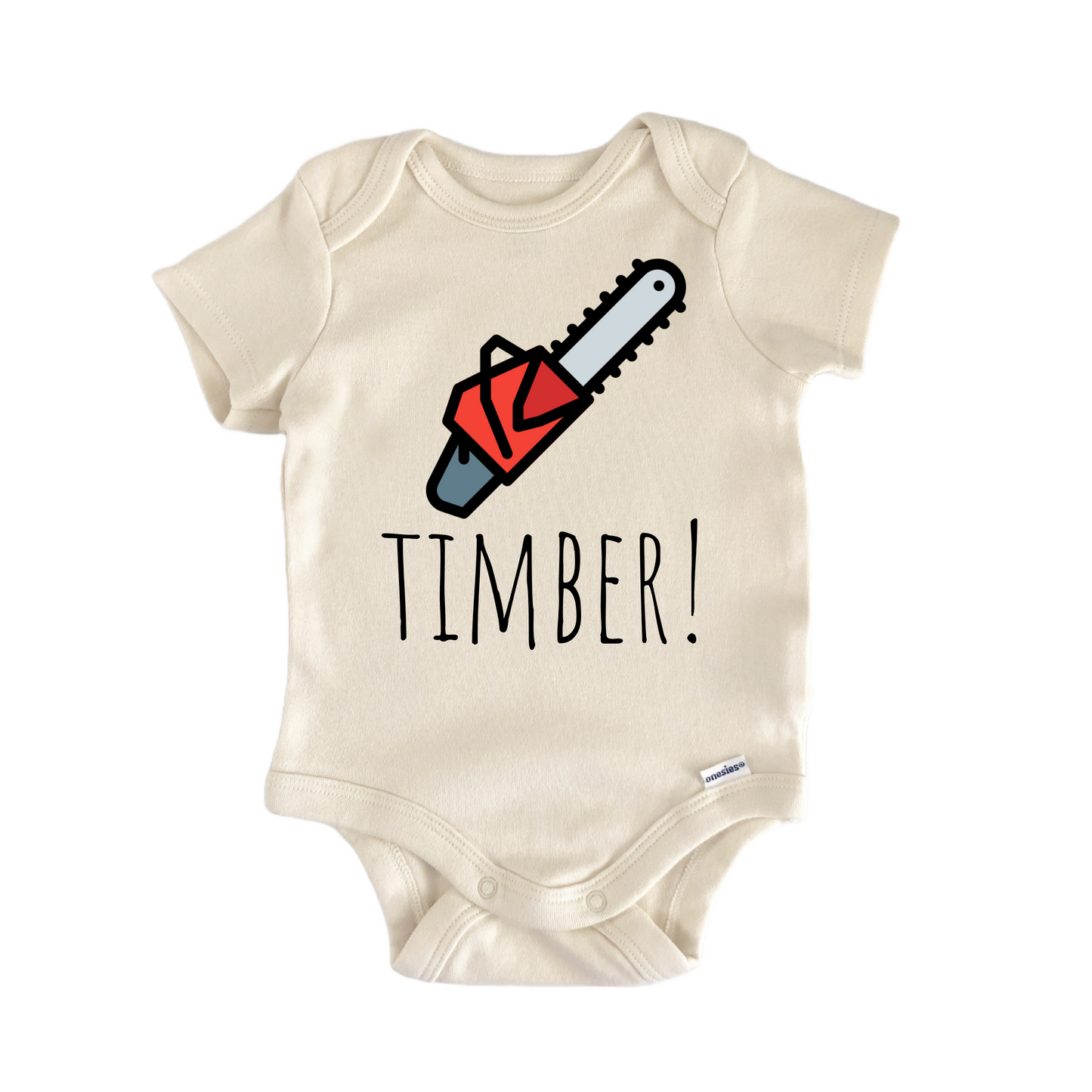 Timber Tree Chainsaw Newborn Baby Onesie® Onesie®