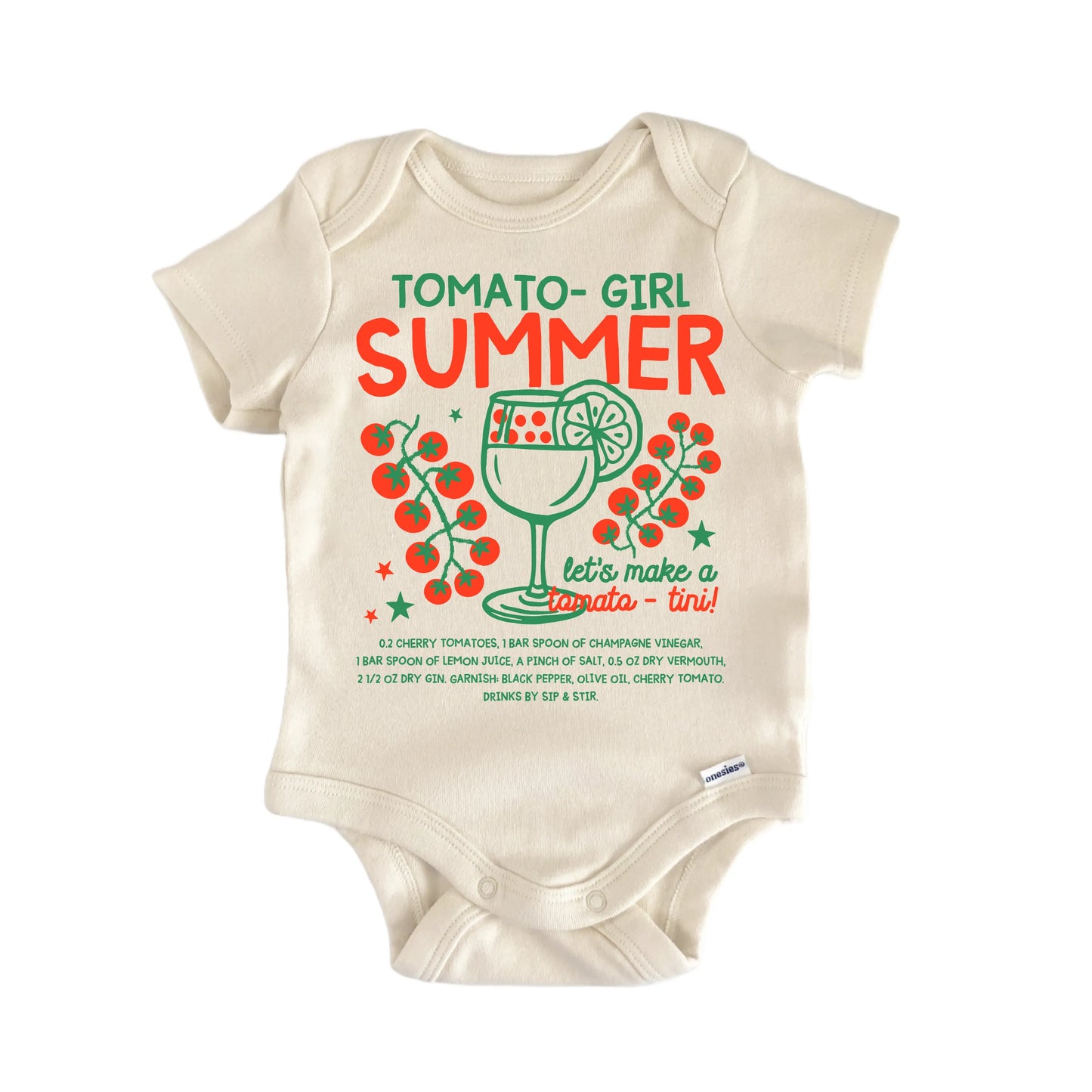 Tomato Cocktail Newborn Baby Onesie® Onesie®