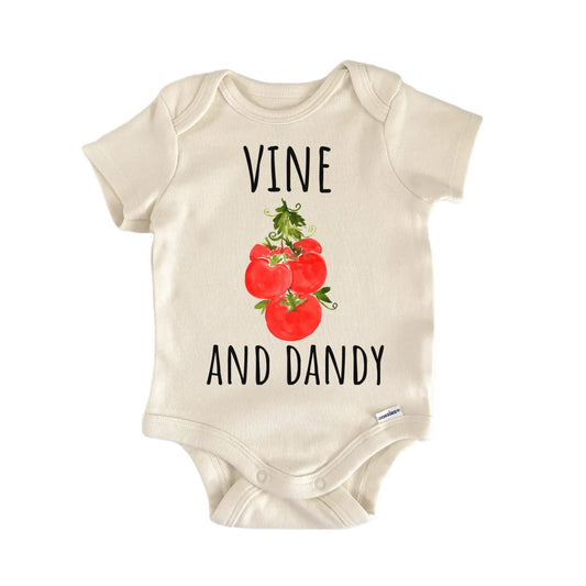 Tomato Vine Fruit Foodie Dandy Infant Gift Baby Bodysuit