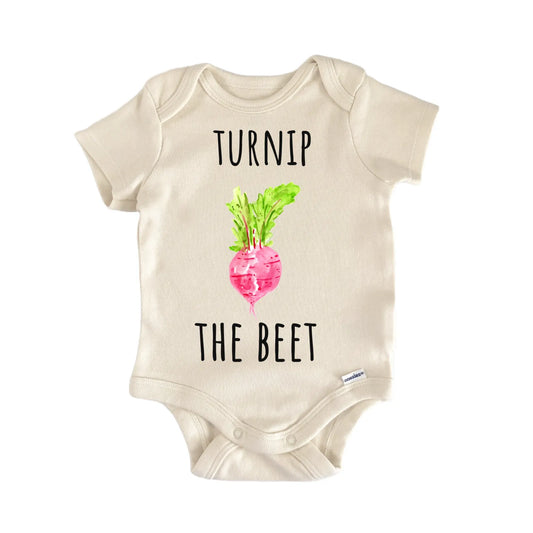 Turnip Beet Vegetable Vegan Foodie Baby Gift Baby Bodysuit