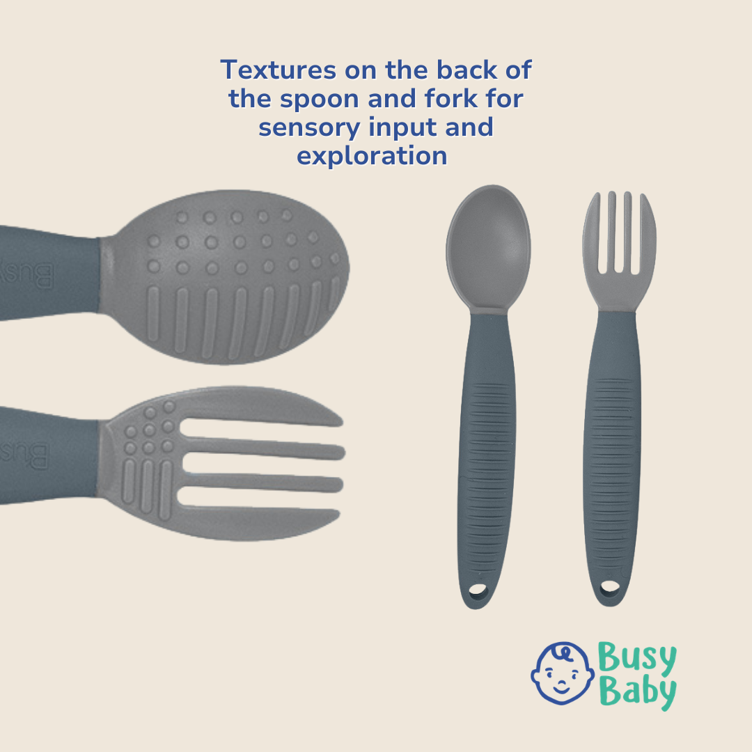 Busy Baby Utensils Set side view