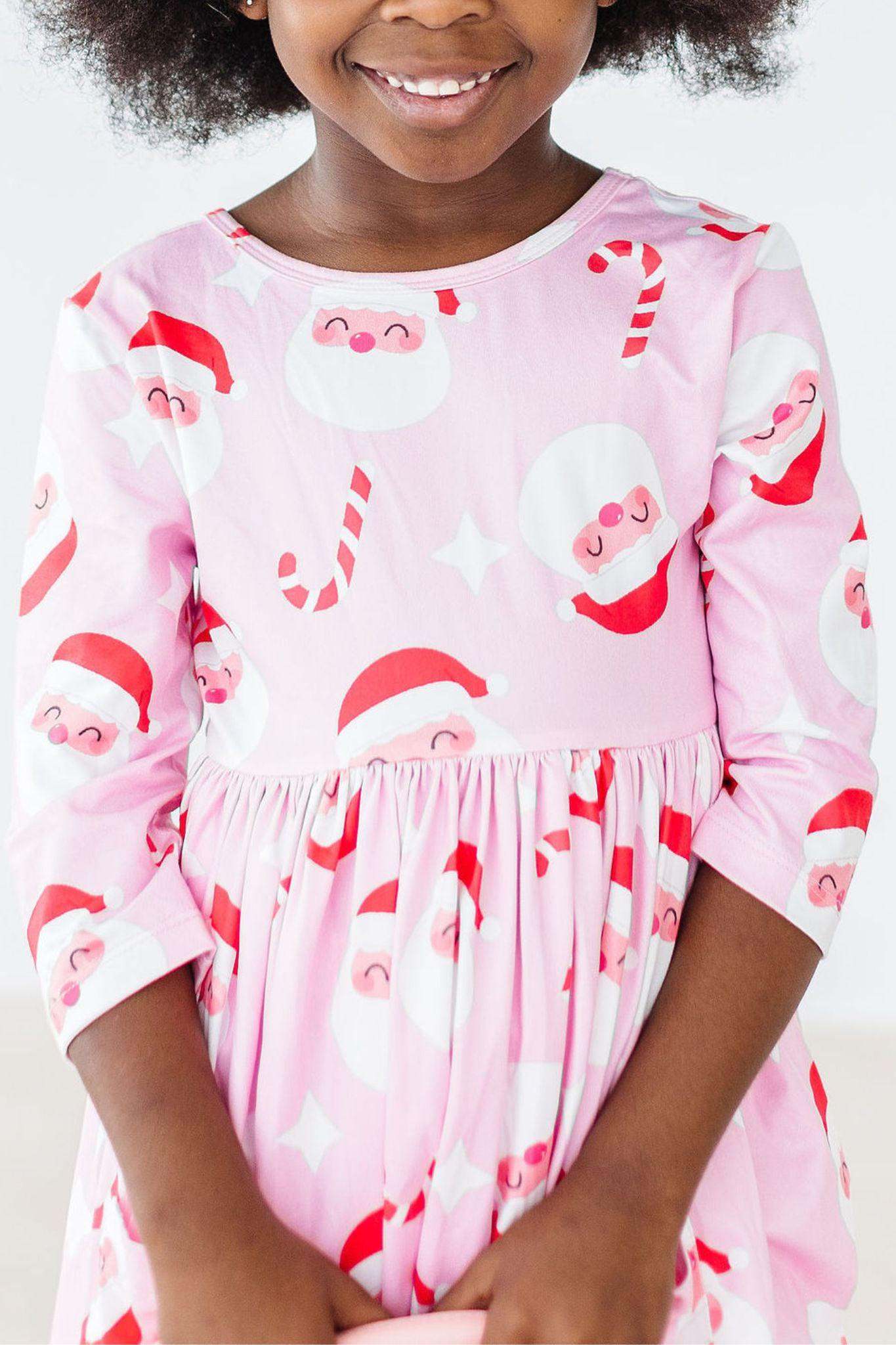 Jingle Bells 3/4 Sleeve Pocket Twirl Dress