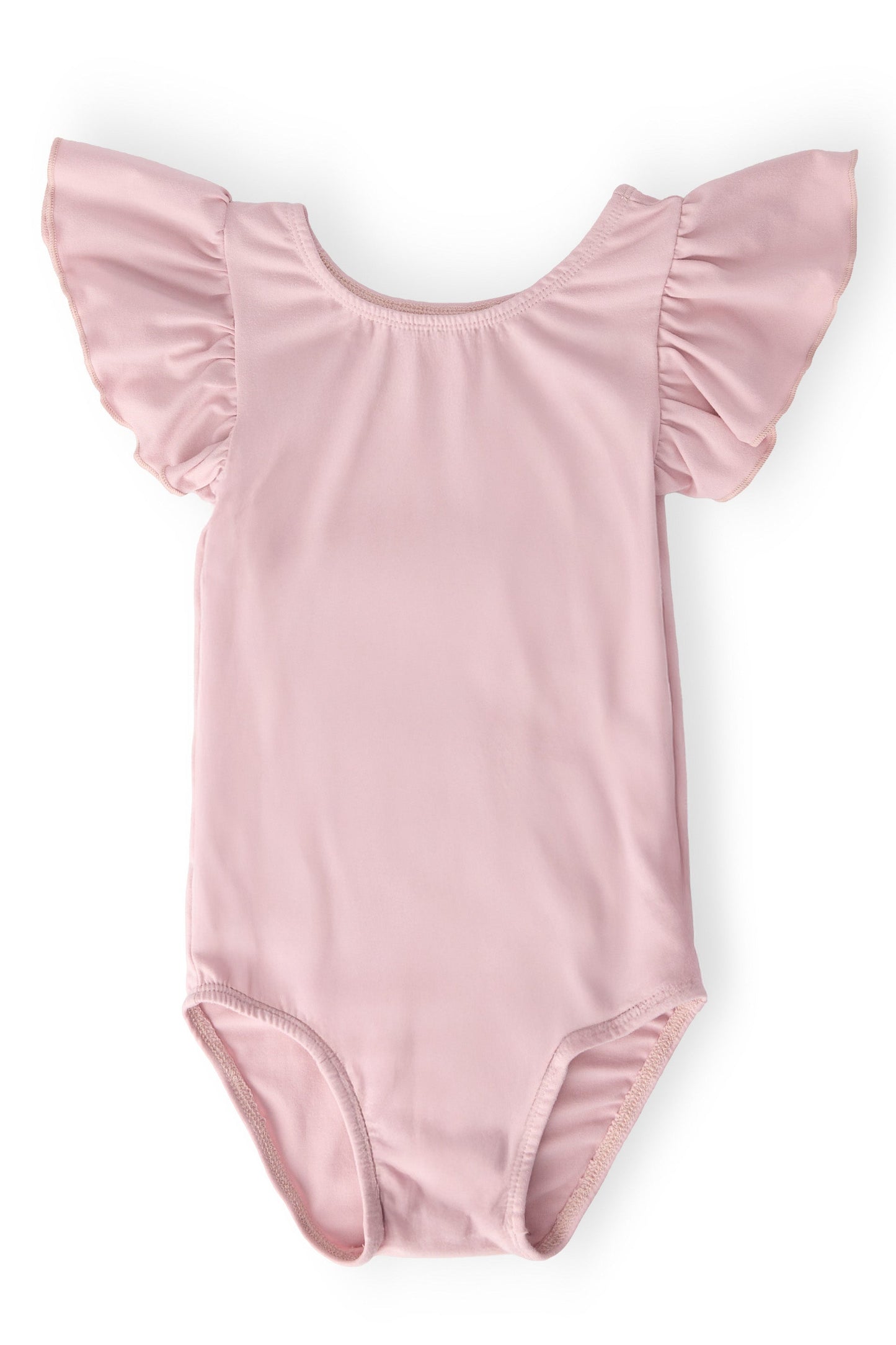 Vintage Pink S/S Flutter Sleeve Leotard