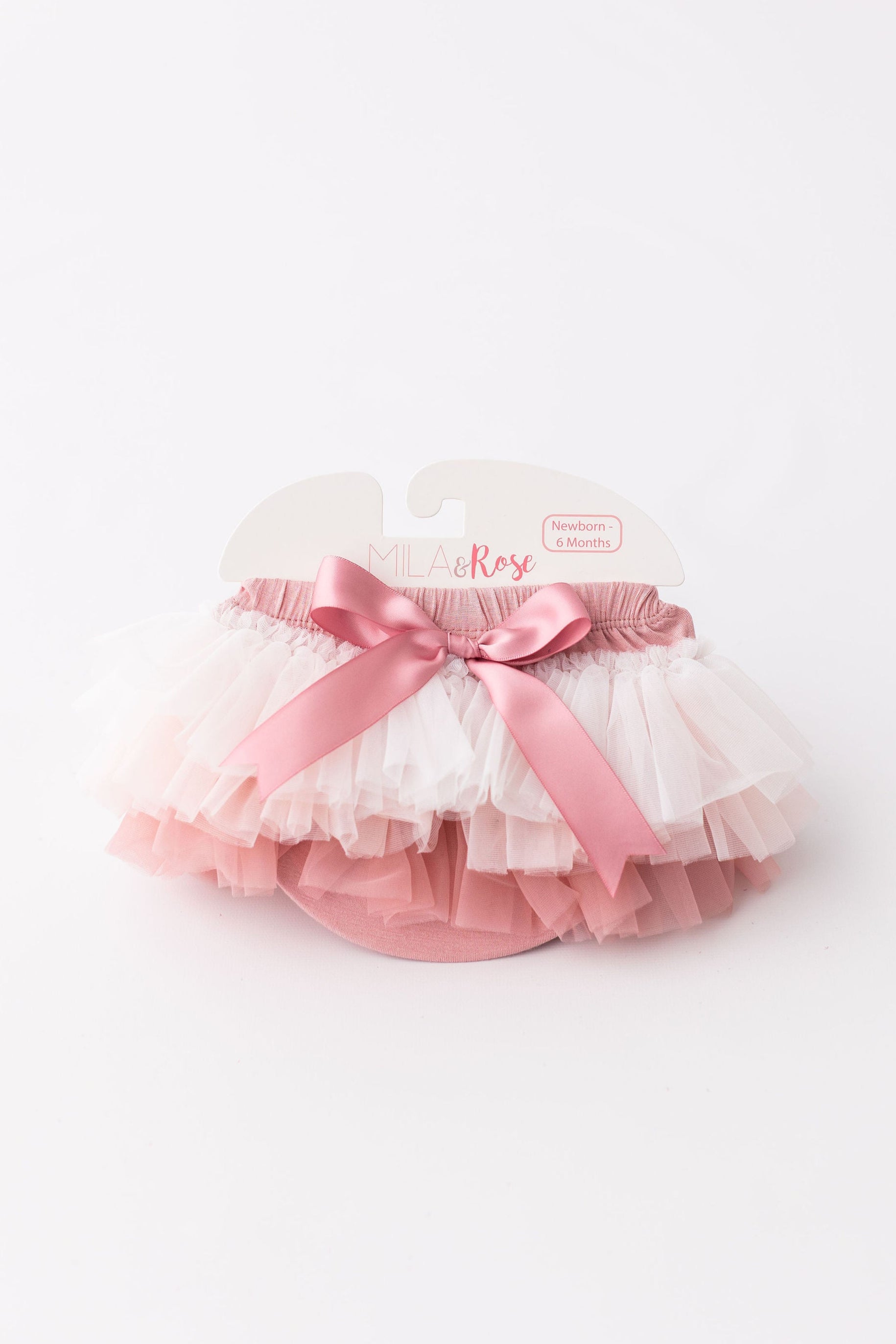 Vintage Pink Ombre Ruffle Tutu Bloomer - front view