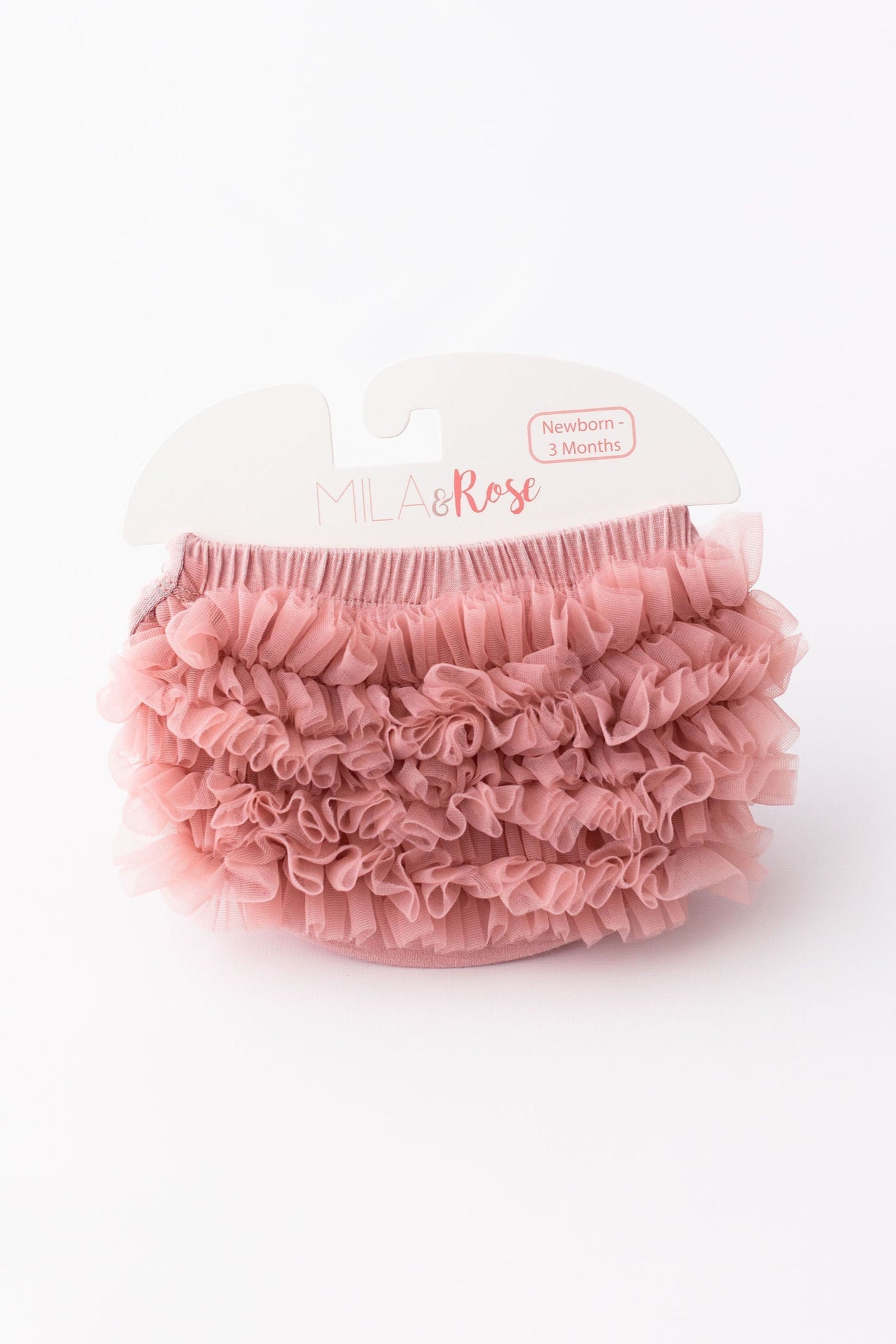 Vintage Pink Ruffle Bum Bloomer Ruffle Bloomer - front view