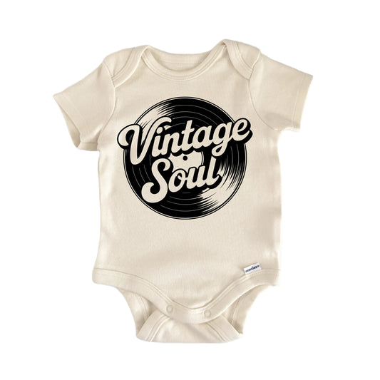 Vintage Soul Record Newborn Baby Onesie®