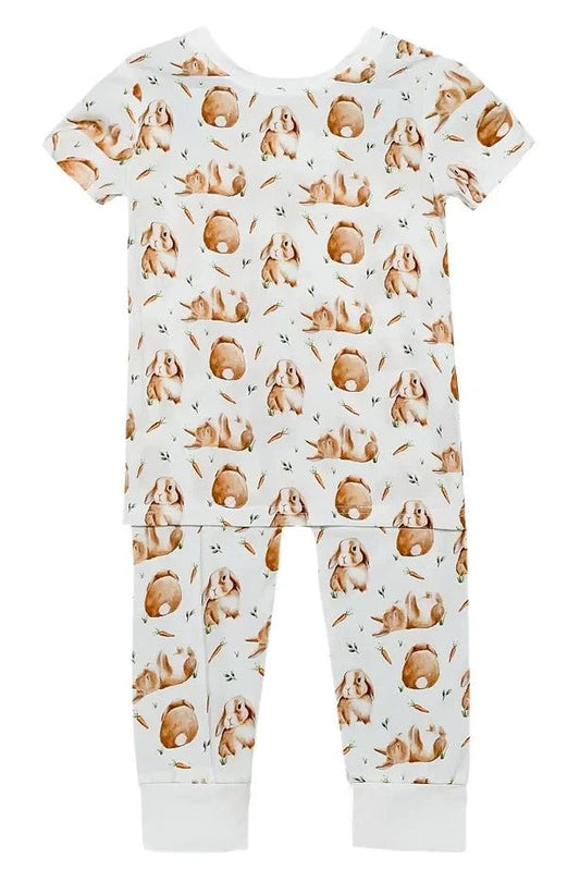 Vintage Bamboo Bunny Pajamas