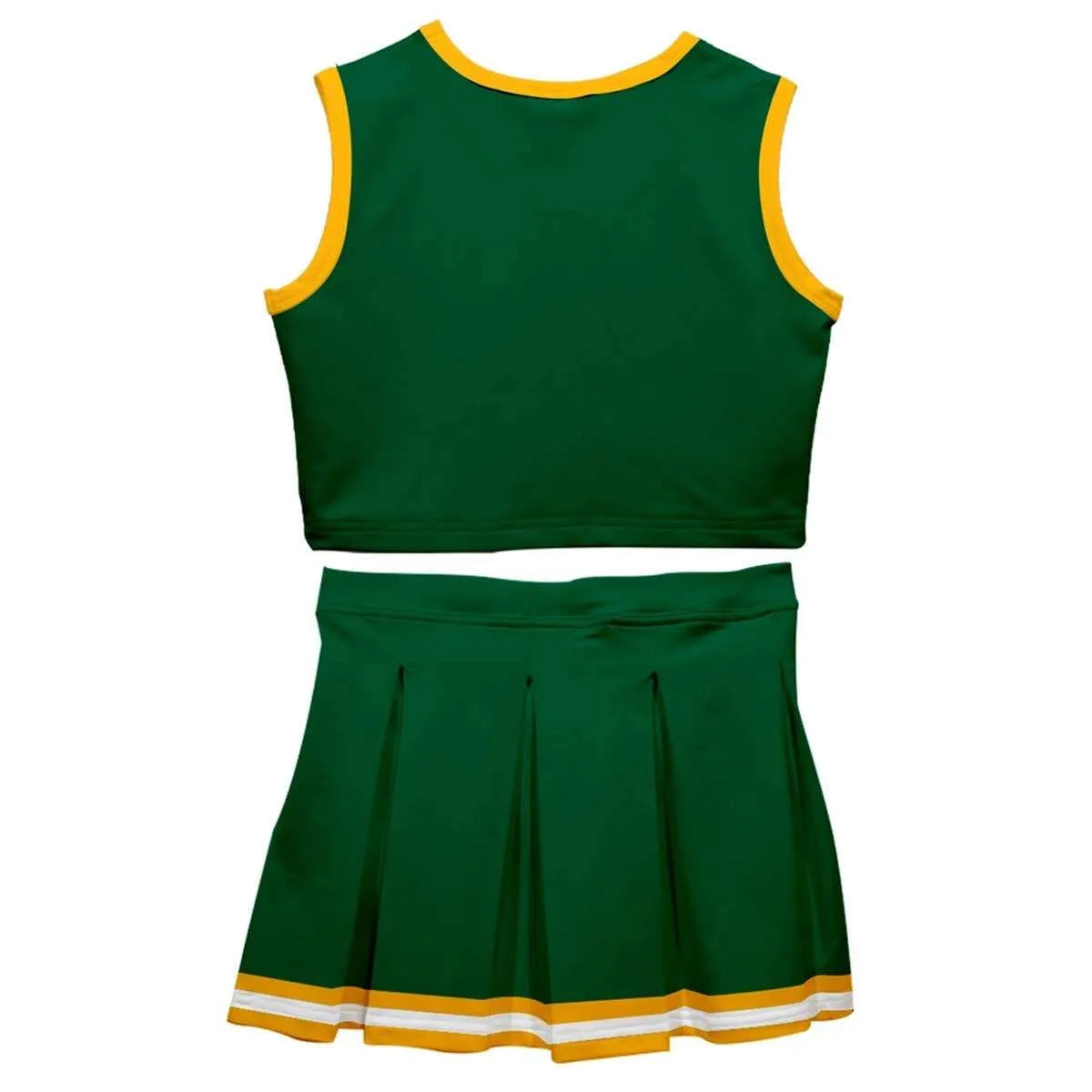 Vive La Fete - Green and Gold Game Day Sleeveless Cheerleader Set