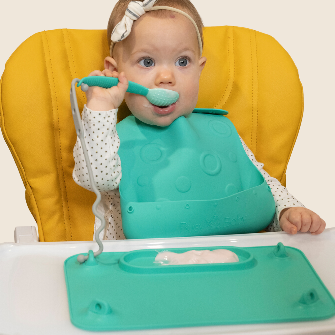 Busy Baby Utensils Set print and pattern detail