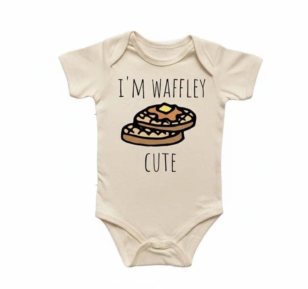 Waffle Breakfast Pancakes Newborn Baby Onesie® Onesie®