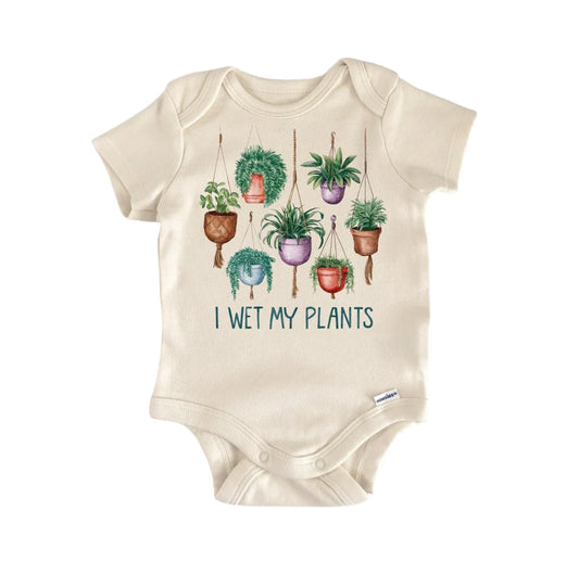 Wet My Plants Gardener Newborn Baby Onesie®