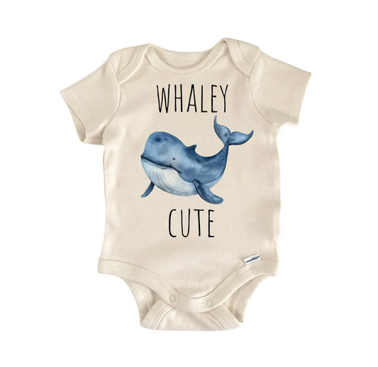 Whale Whaley Beach Newborn Baby Onesie®