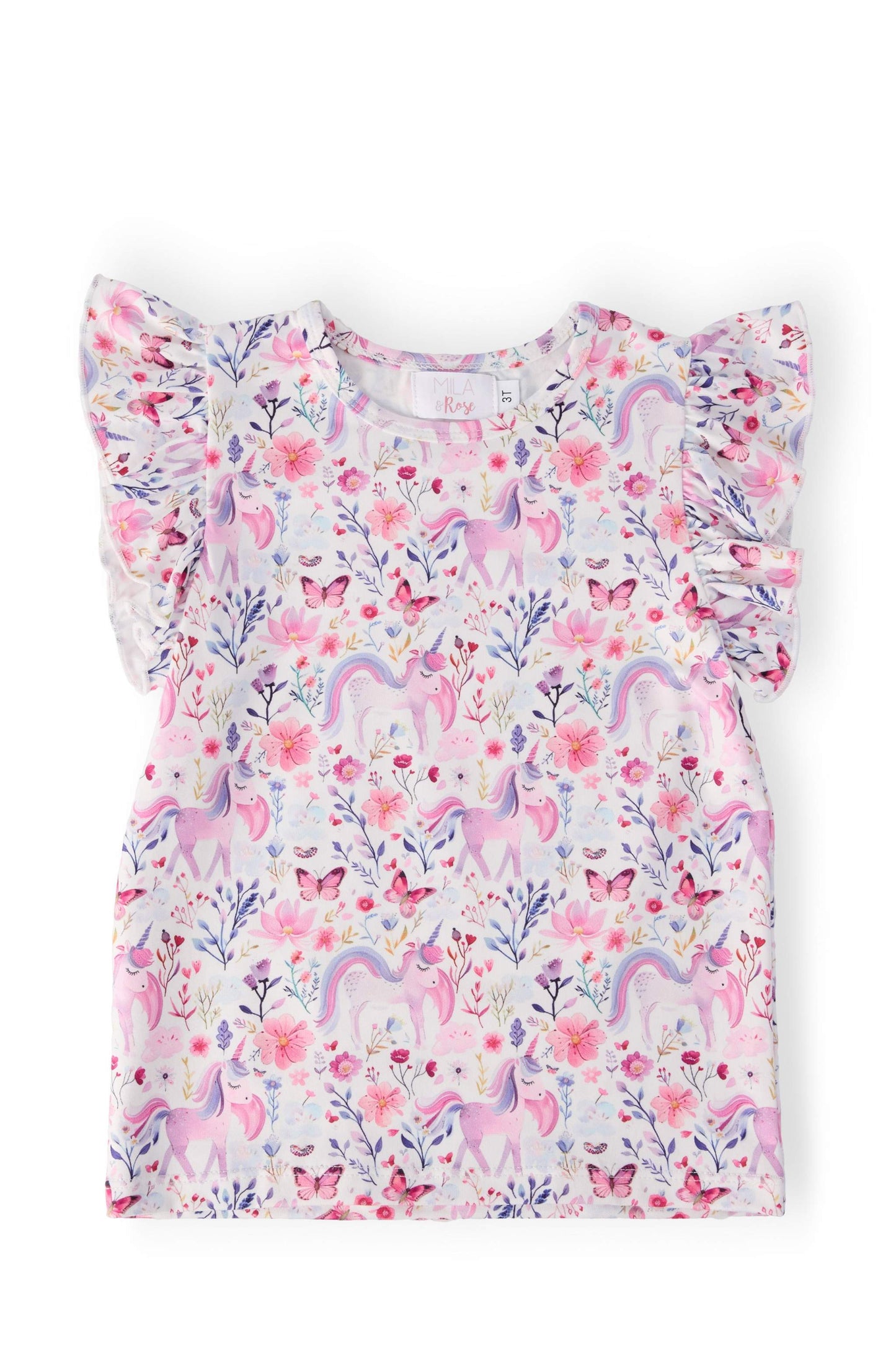 Whimsical Woods S/S Ruffle Tee front view