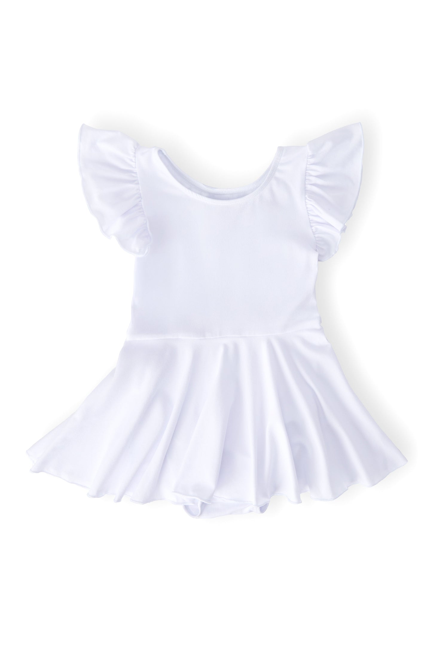 White S/S Twirl Leotard