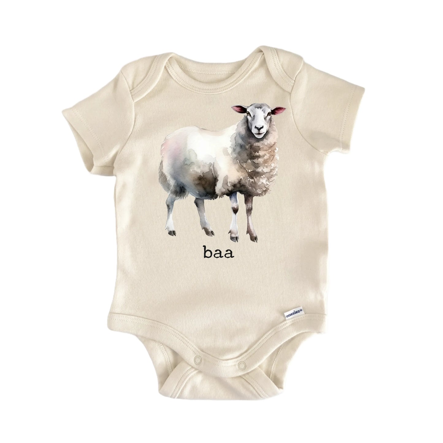 White Sheep Baa Farm Newborn Baby Onesie® Onesie®