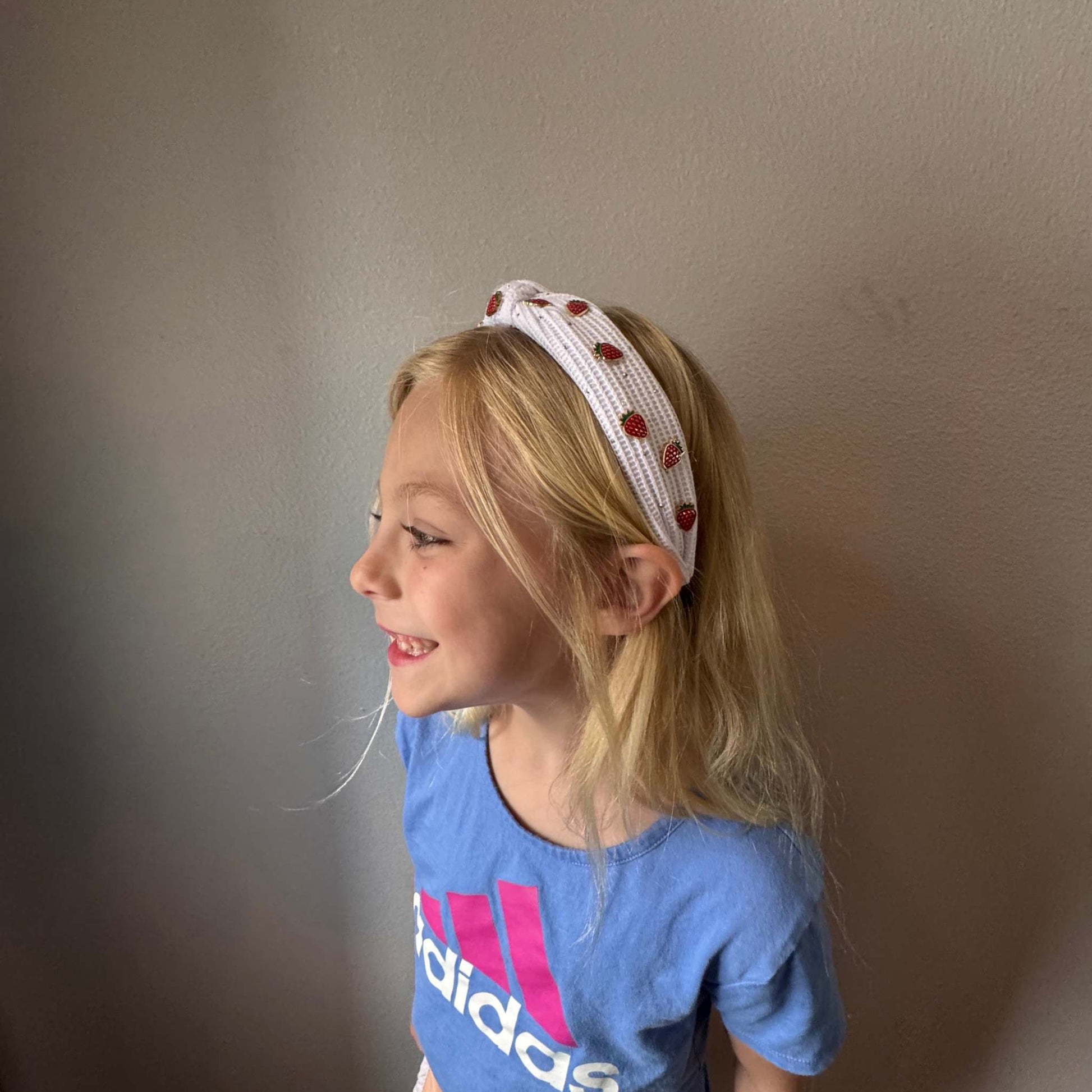 White Strawberry Headband