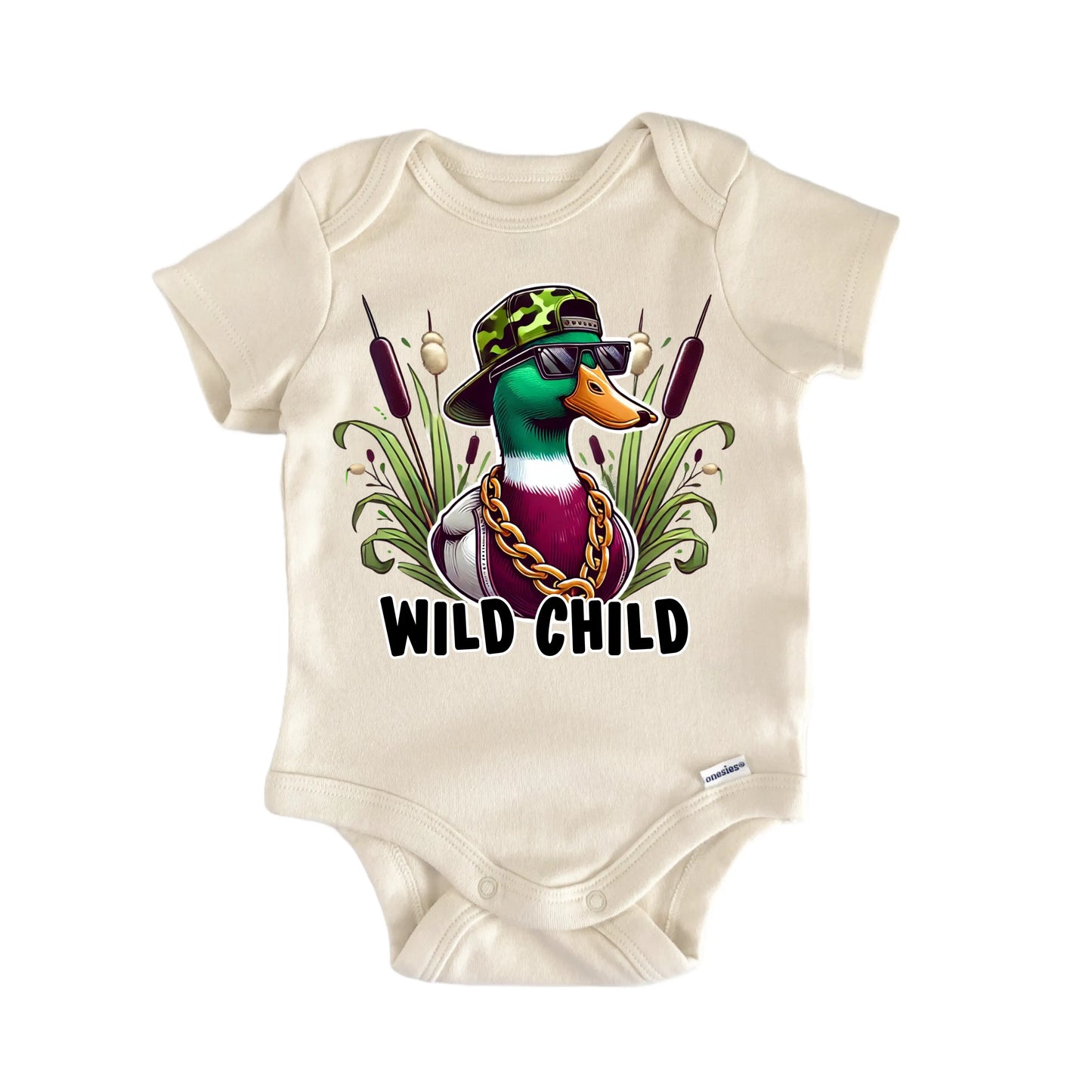 Wild Child Duck Hunting Newborn Baby Onesie® Onesie®
