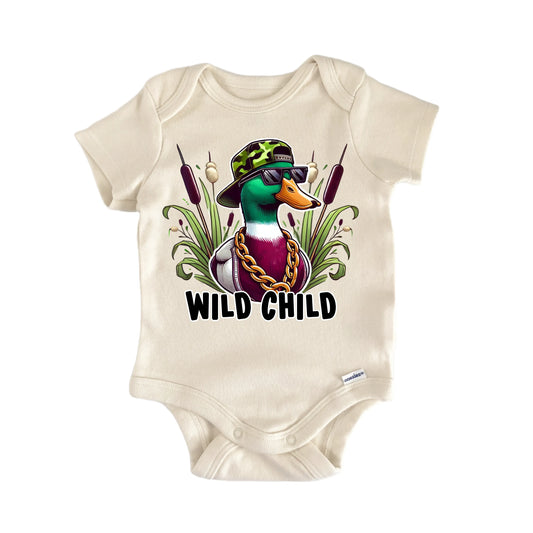 Wild Child Duck Hunting Newborn Baby Onesie®