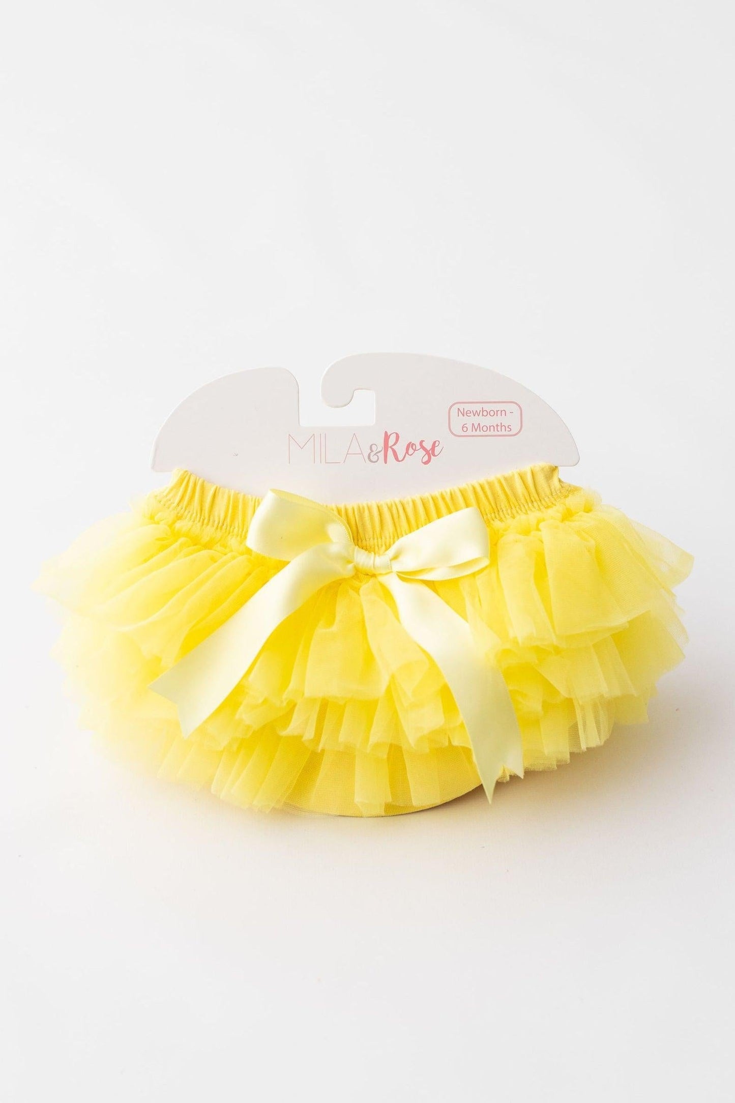 Yellow Ruffle Tutu Bloomer - front view