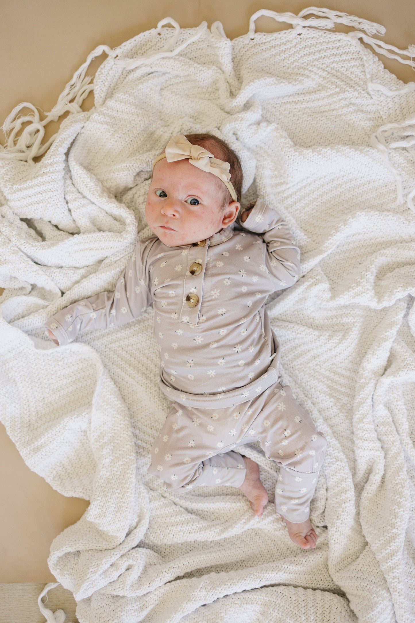Oopsie Daisy 2pc Henley Bamboo Pajamas - Sizes Newborn & Up!